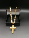 COLLANA PIASTRE CON CROCI INCISE 010