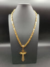 COLLANA PIASTRE CON CROCI PUNZONATE 020