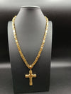 COLLANA PIASTRE CON CROCI PUNZONATE 015