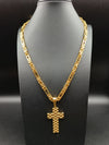 COLLANA PIASTRE CON CROCI INCISE 014
