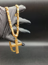 COLLANA PIASTRE CON CROCI PUNZONATE 010