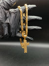 COLLANA PIASTRE CON CROCI INCISE 014