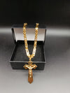 COLLANA PIASTRE CON CROCI INCISE 020
