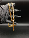 COLLANA PIASTRE CON CROCI PUNZONATE 015